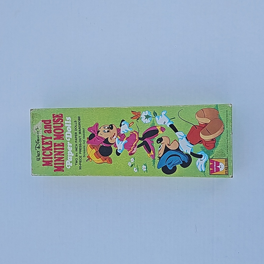 Vintage Walt Disney Whitman 1972 Mickey & Minnie Mouse Paper Dolls